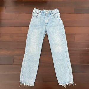 Abercrombie and fitch the 90s straight high rise jean